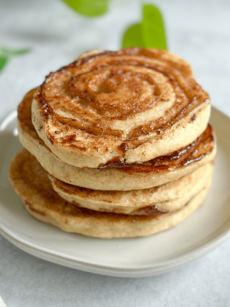 GlutenFree Cinnamon Roll Pancakes The Breadless